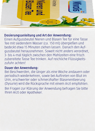 Arzneitee, Nieren & Blasen Tee (12 Beutel) Mivolis