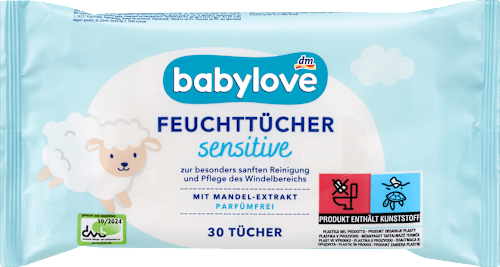 vlhčené ubrousky sensitive + box babylove
