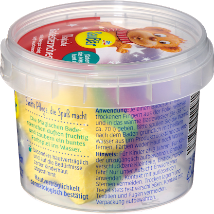 Kinder Badezusatz Badesternchen im Tiegel (4x15 g) SauBär