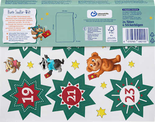 Adventskalender Bastelset SauBär