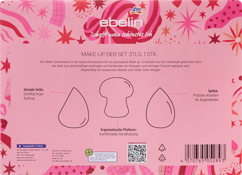 Geschenkset Make-up Eier Wrapped in Beauty ebelin