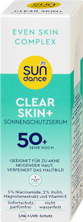 Sonnenserum clear skin+ , LSF 50+ SUNDANCE
