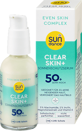 Sonnenserum clear skin+ , LSF 50+ SUNDANCE