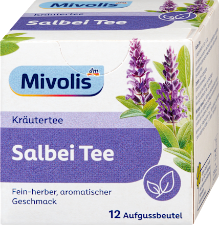 Kräutertee, Salbei Tee (12 Beutel) Mivolis