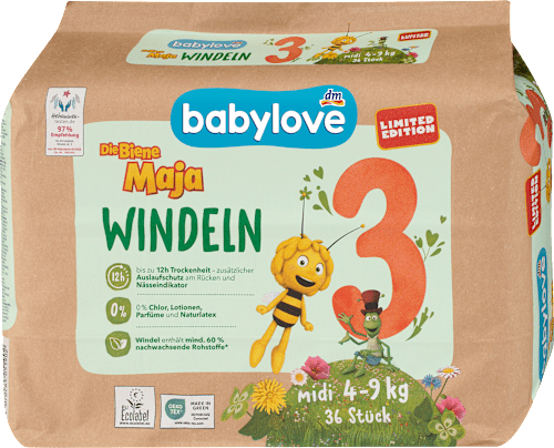 Öko pelenka, 3-as méret, 4-9 kg babylove