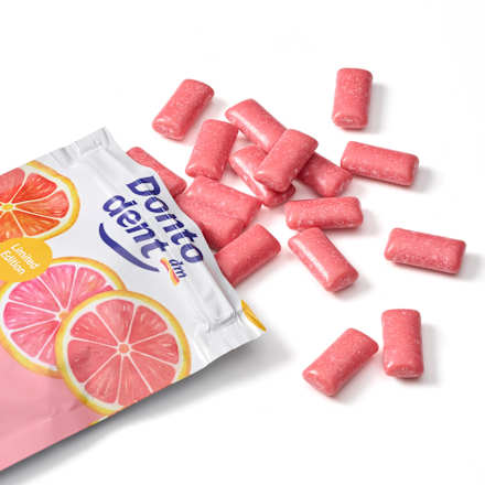  Gumă de mestecat cu gust de grapefruit Dontodent
