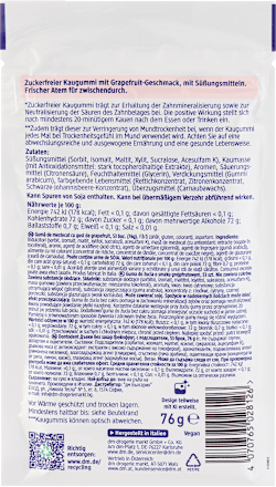 Žvečilni gumiji brez sladkorja z okusom grenivke Dontodent