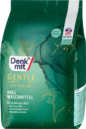Vollwaschmittel Pulver Gentle Touch Denkmit