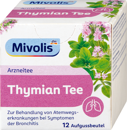 Arzneitee, Thymian Tee (12 Beutel) Mivolis