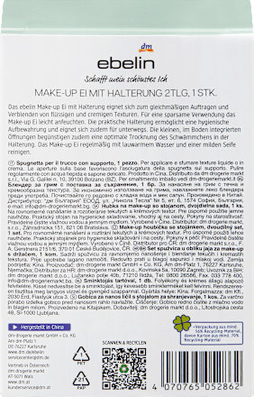 Sminktojás tartóval ebelin