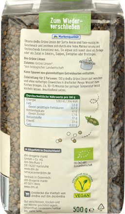 Grüne Linsen dmBio