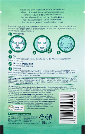 Maska za lice u maramici Jelly - aloe vera Balea