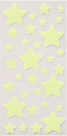 Sternen-Sticker fluoreszierend SauBär