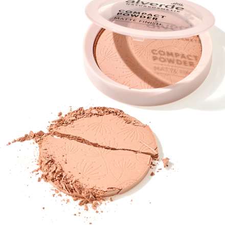 Kompakt Puder, Matte Finish 30 Beige alverde NATURKOSMETIK