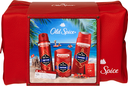 Captain Férfi ajándékcsomag neszesszerben Old Spice
