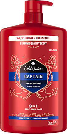 Душ-гел и шампоан 3в1 Captain Old Spice