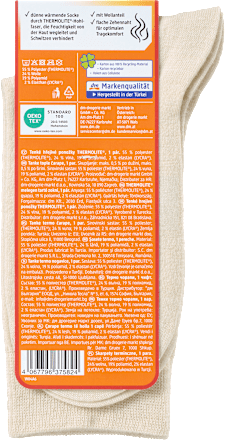 Socken mit Wolle & Thermolite®-Faser beige Gr. 35-38 Fascino
