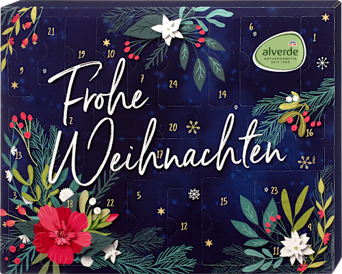 Adventskalender 2026 Frohe Weihnachten alverde NATURKOSMETIK