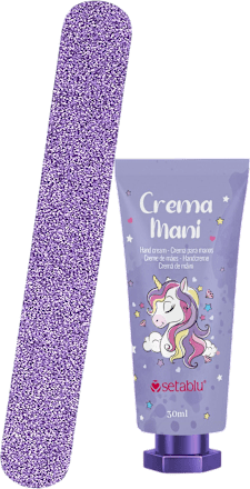 Set regalo cura mani Unicorn setablu