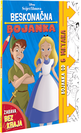 Beskonačna bojanka s likovima iz crtanih filmova EGMONT