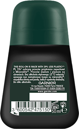 Mineral MEN antyperspirant BWC Garnier Men