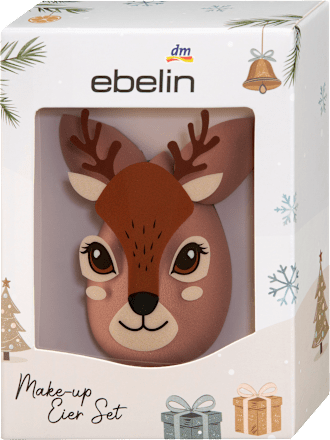 Geschenkset "Reh" Make-up Eier 3tlg ebelin