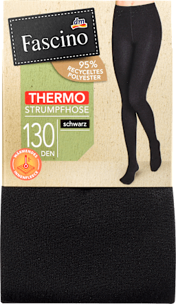 Strumpfhose Thermo schwarz Gr. 38/40, 130 DEN Fascino