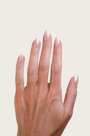 Künstliche Nägel, Soft Gel Press Ons Glazed Babyboomer Short Round Doonails