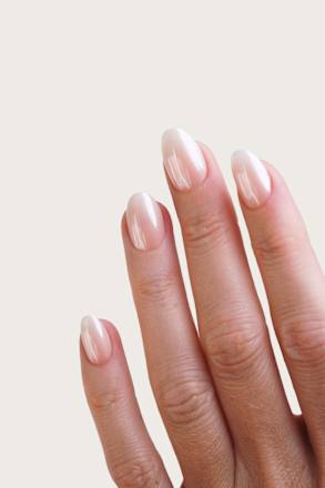 Künstliche Nägel, Soft Gel Press Ons Glazed Babyboomer Short Round Doonails