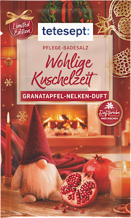 Fürdősó "meghitt kuckózás" gránátalma és szegfűszeg illattal tetesept