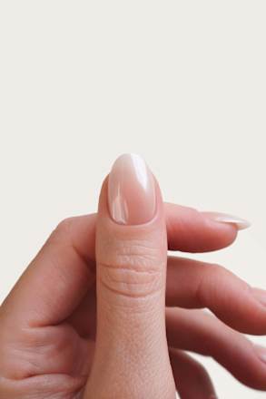 Künstliche Nägel, Soft Gel Press Ons Glazed Babyboomer Short Round Doonails