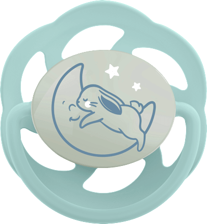 Schnuller Cherry night blau/mint Gr. 2,  6-18 Monate Nip