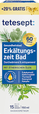 Erkältungszeit Bad tetesept