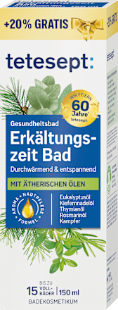 Erkältungszeit Bad tetesept