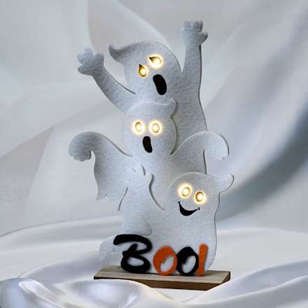 Filzaufsteller Geist mit LED (29,5 cm) Dekorieren & Einrichten