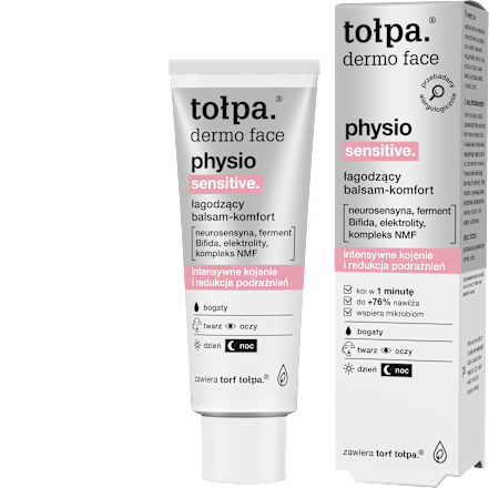 Łagodzący balsam-komfort dermo face physio sensitive tołpa