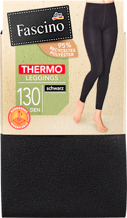 Leggings Thermo schwarz Gr. 38/40, 130 DEN Fascino
