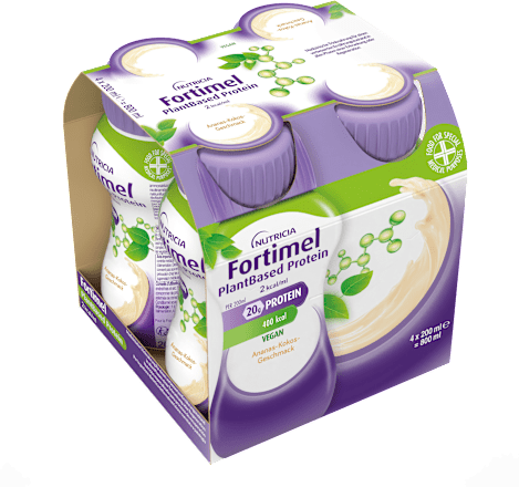  Fortimel PlantBased Protein Trinknahrung Ananas-Kokos 4 x 200 ml Fortimel