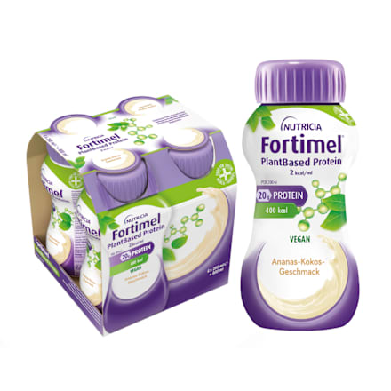  Fortimel PlantBased Protein Trinknahrung Ananas-Kokos 4 x 200 ml Fortimel