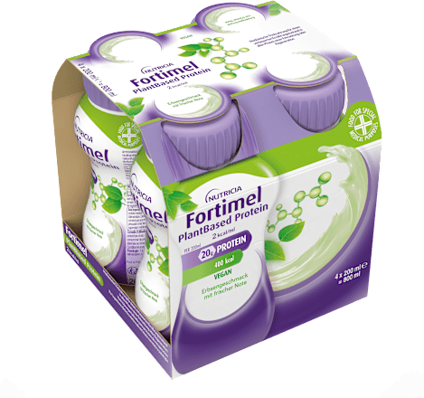 Fortimel PlantBased Trinknahrung Erbse frische Note 4 x 200 ml Fortimel
