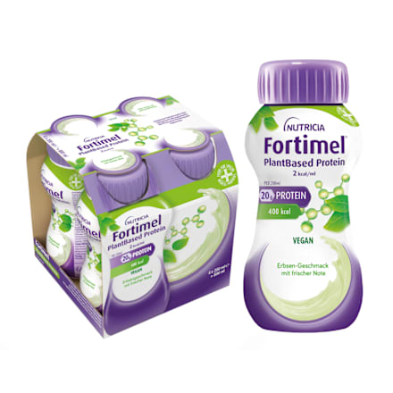Fortimel PlantBased Trinknahrung Erbse frische Note 4 x 200 ml Fortimel