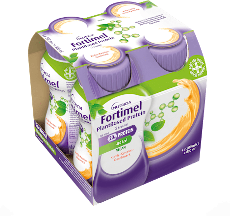  Fortimel PlantBased Trainknahrung Kürbis-Karotte 4 x 200 ml Fortimel