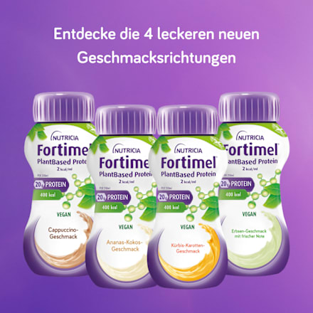  Fortimel PlantBased Trainknahrung Kürbis-Karotte 4 x 200 ml Fortimel