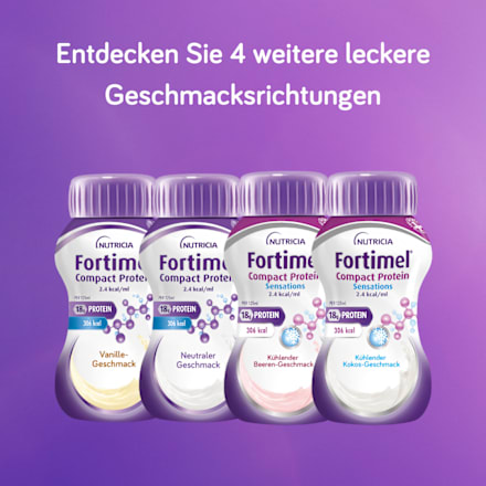 Fortimel Compact Protein Trinknahrung Cappuccino 4 x 125 ml Fortimel