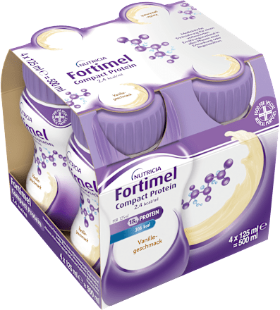 Fortimel Compact Protein Trinknahrung Vanille 4 x 125 ml Fortimel