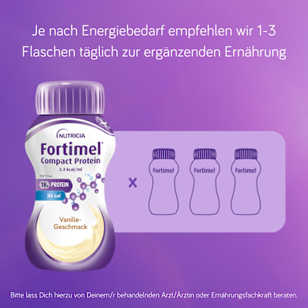 Fortimel Compact Protein Trinknahrung Vanille 4 x 125 ml Fortimel
