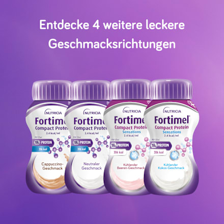 Fortimel Compact Protein Trinknahrung Vanille 4 x 125 ml Fortimel