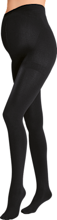 Schwangerschafts-Strumpfhose Thermo schwarz Gr. 38/40, 130 DEN Fascino