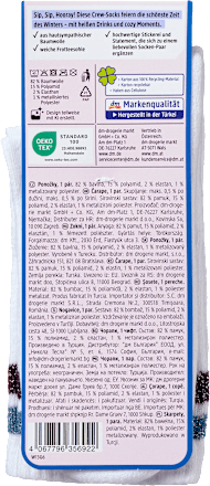 Crew Socken Hot Drinks Weiß Gr. 35-38 Fascino