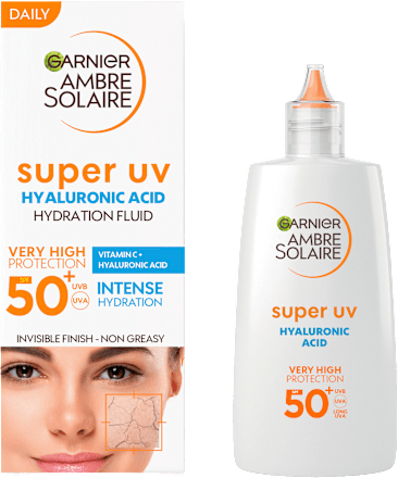 super UV fluid za lice za zaštitu od sunca, SPF 50+ GARNIER AMBRE SOLAIRE